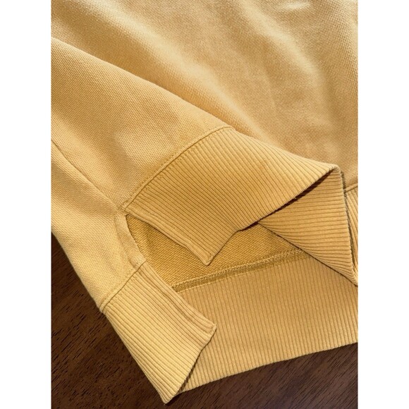 Aerie Oversized Crewneck Sweatshirt Wildflower Graphic Mustard Yellow Pullover L - Picture 5 of 9